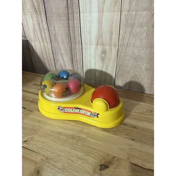 VINTAGE DISNEY COLOR SPIN TOY MATTEL 1986 MICKEY MINNIE MOUSE BABY INFANT TOY - Picture 1 of 10